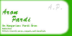 aron pardi business card